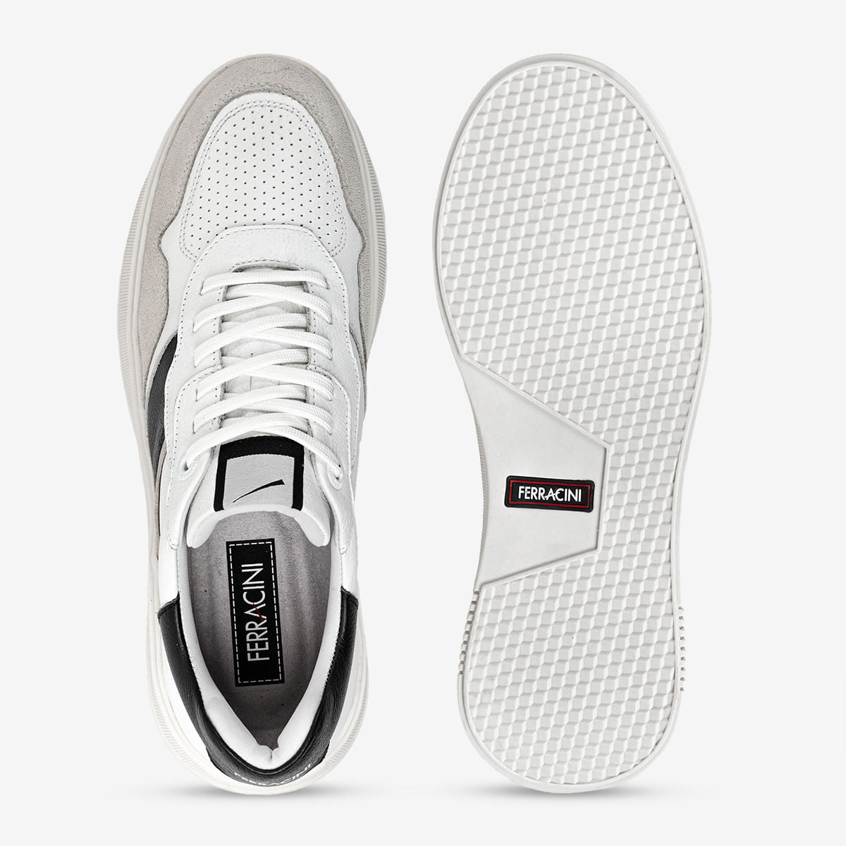Sneaker Masculino de Couro Branco Logan - Image 2