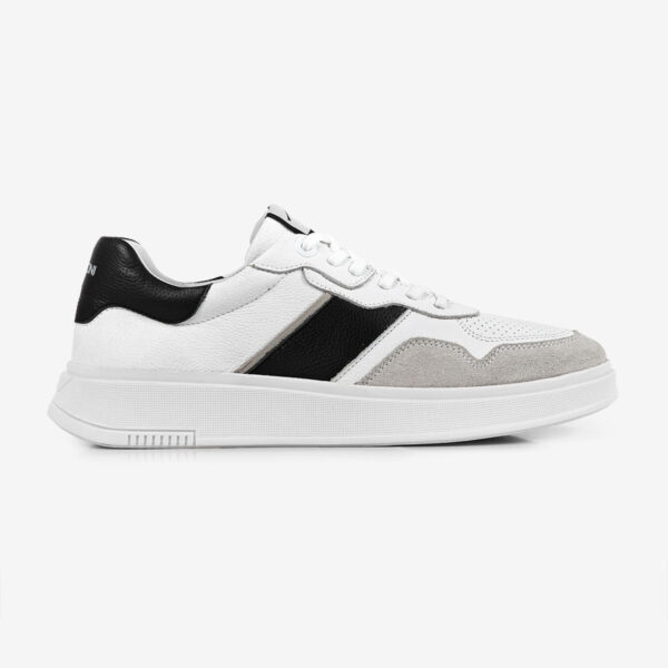 Sneaker Masculino de Couro Branco Logan