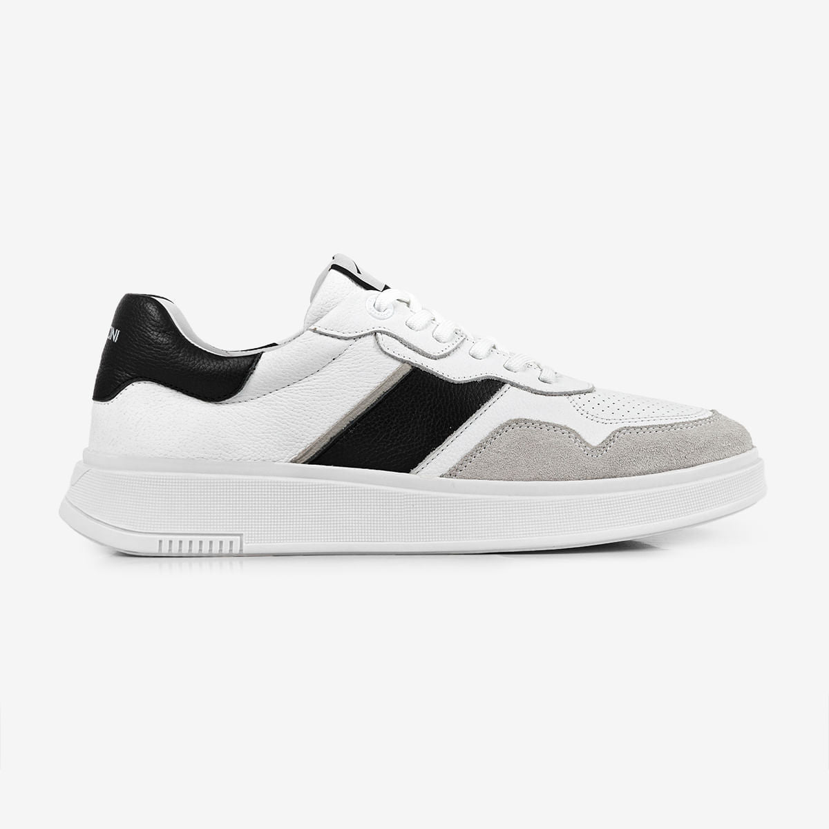 Sneaker Masculino de Couro Branco Logan