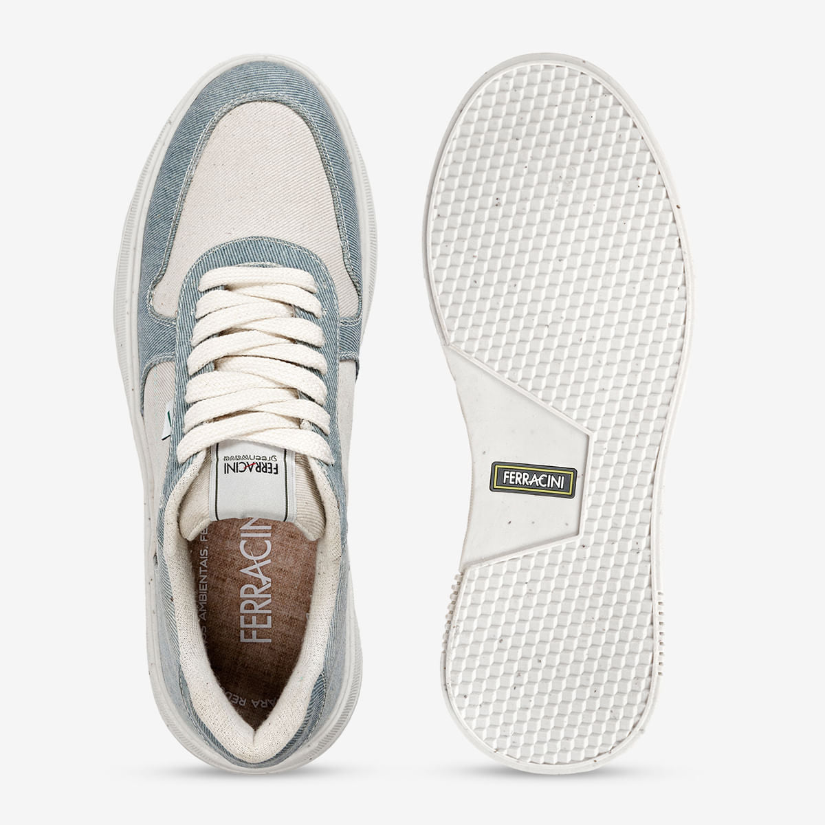 Sneaker Masculino Sustentável Azul Logan Green | Ferracini - Image 4