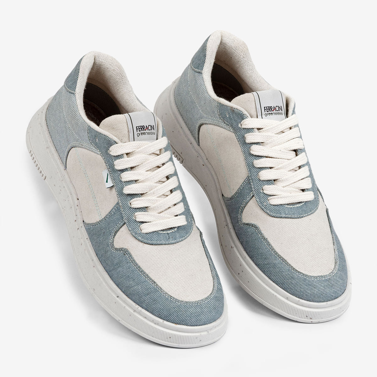 Sneaker Masculino Sustentável Azul Logan Green | Ferracini - Image 3