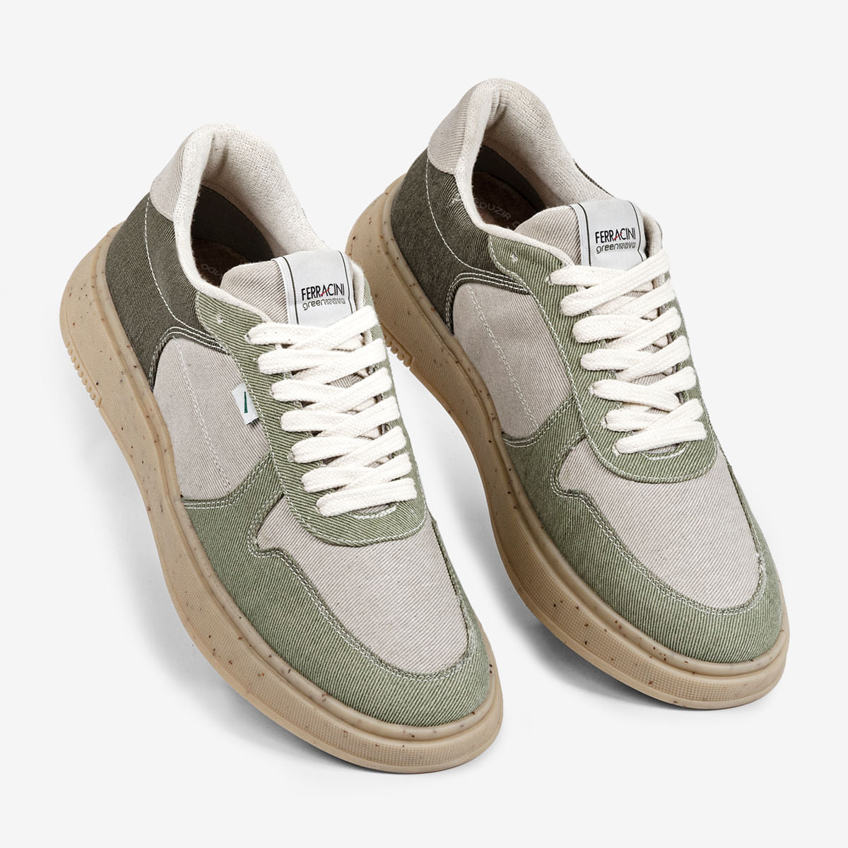 Sneaker Masculino Sustentável Verde Logan Green | Ferracini - Image 2