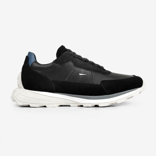 Sneaker Masculino em Carmuça Preto Mid | Ferracini