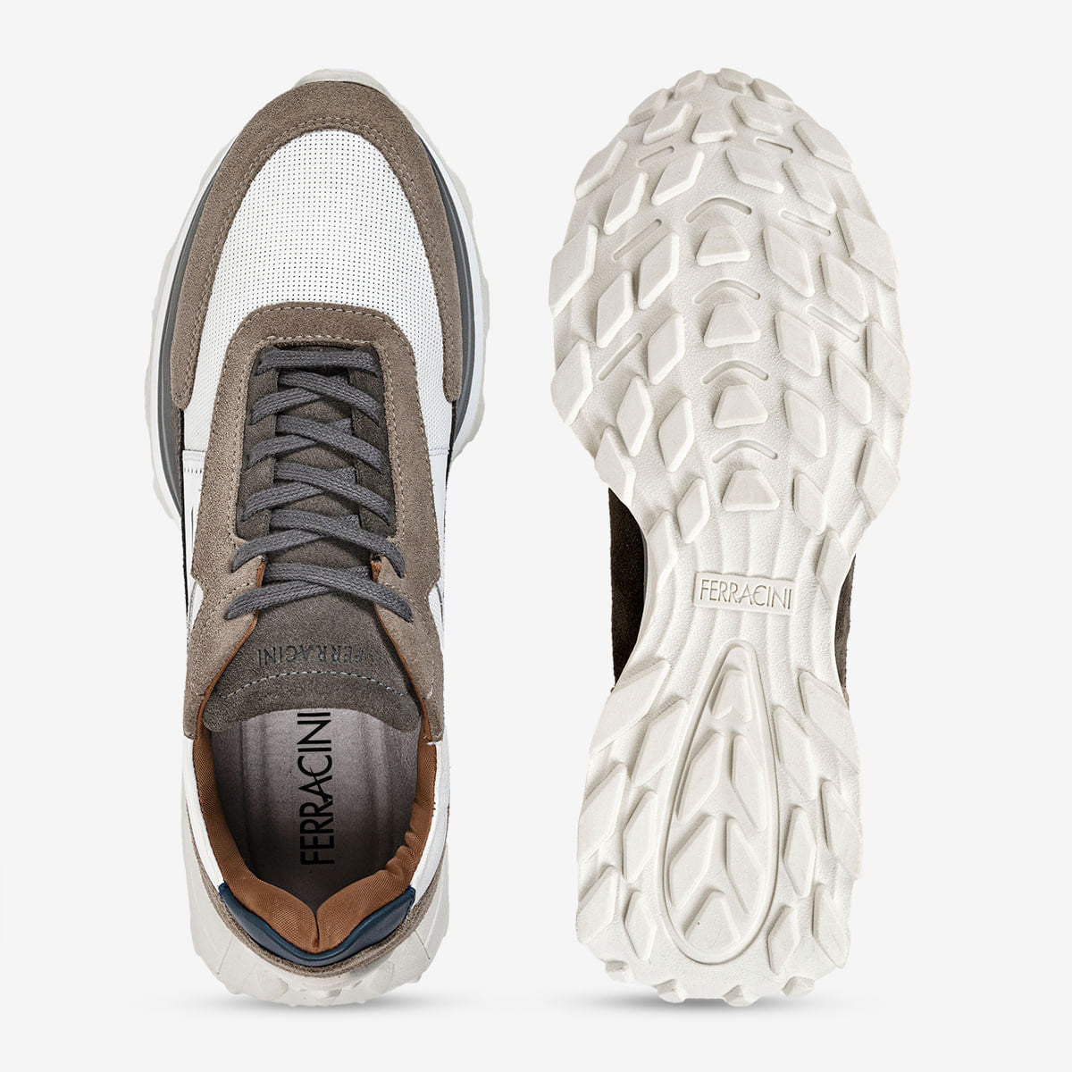 Sneaker Masculino em Camurça Rato Mid | Ferracini - Image 2