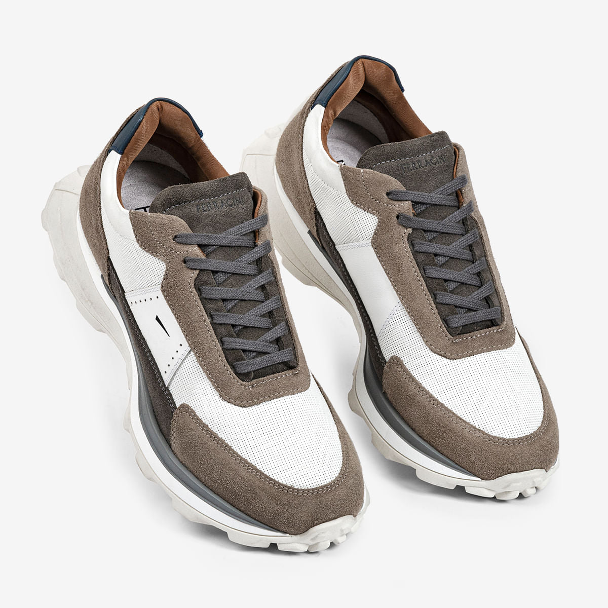 Sneaker Masculino em Camurça Rato Mid | Ferracini - Image 3