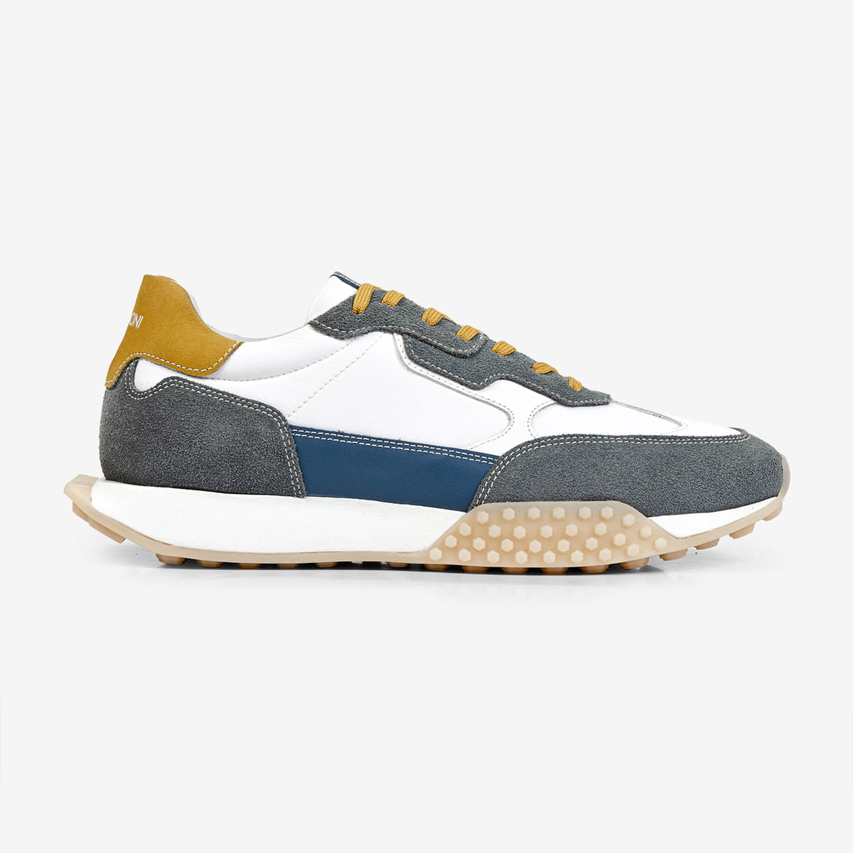 Tênis Sneaker Masculino de Couro Chumbo Racer | Ferracini