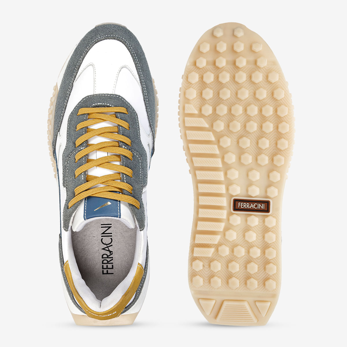 Tênis Sneaker Masculino de Couro Chumbo Racer | Ferracini - Image 4