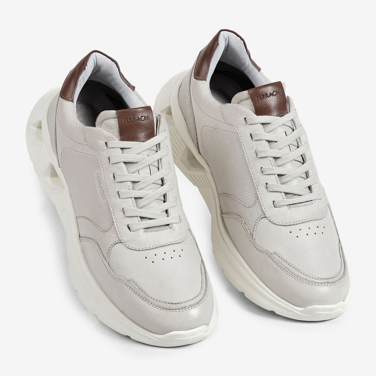 Sneaker Masculino de Couro Off White Speed | Ferracini - Image 4