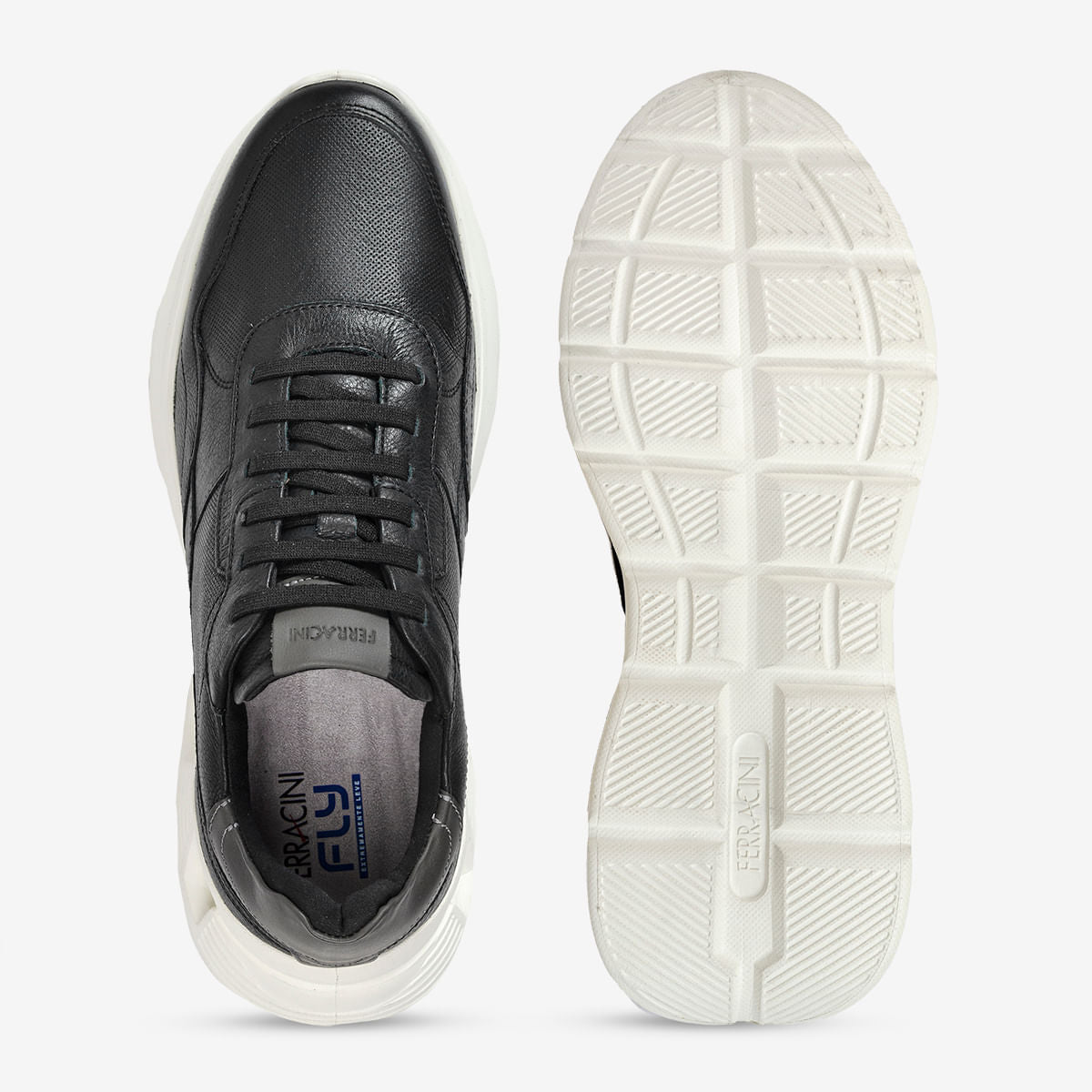 Sneaker Masculino de Couro Preto Speed | Ferracini - Image 3