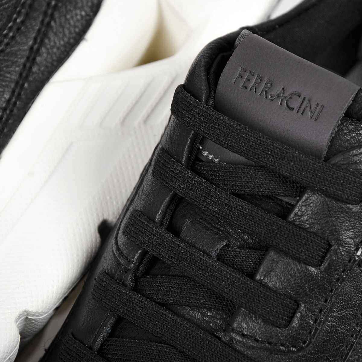 Sneaker Masculino de Couro Preto Speed | Ferracini - Image 5
