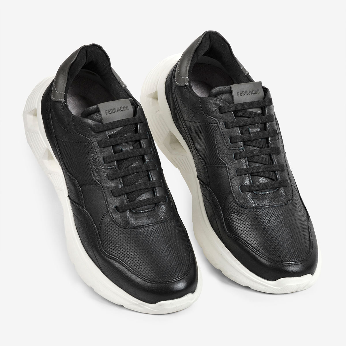 Sneaker Masculino de Couro Preto Speed | Ferracini - Image 4