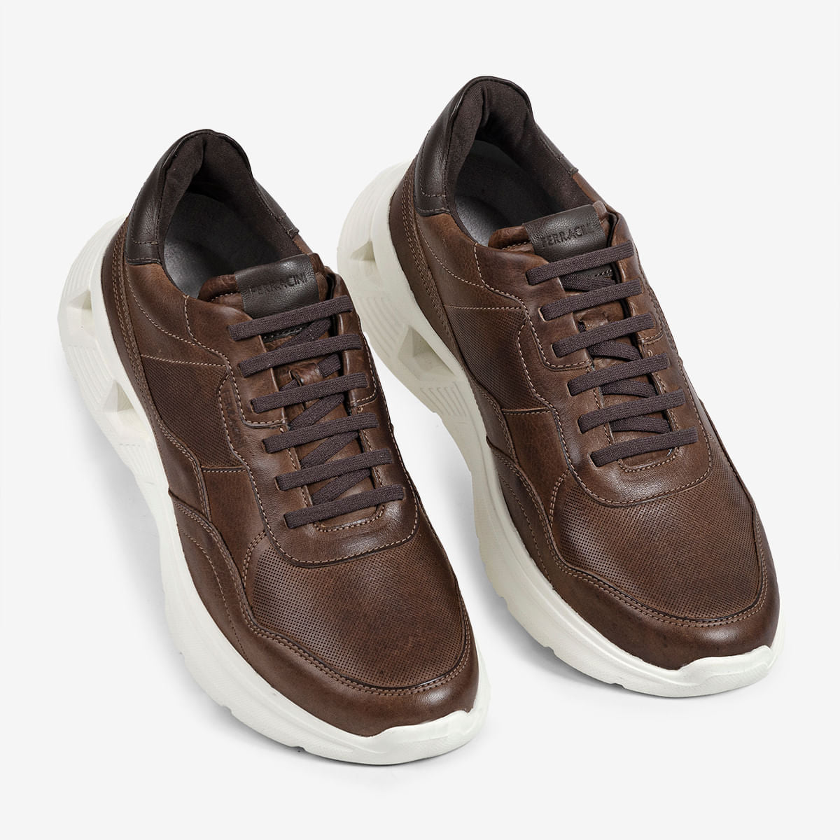 Sneaker Masculino de Couro Tabaco Speed | Ferracini - Image 4