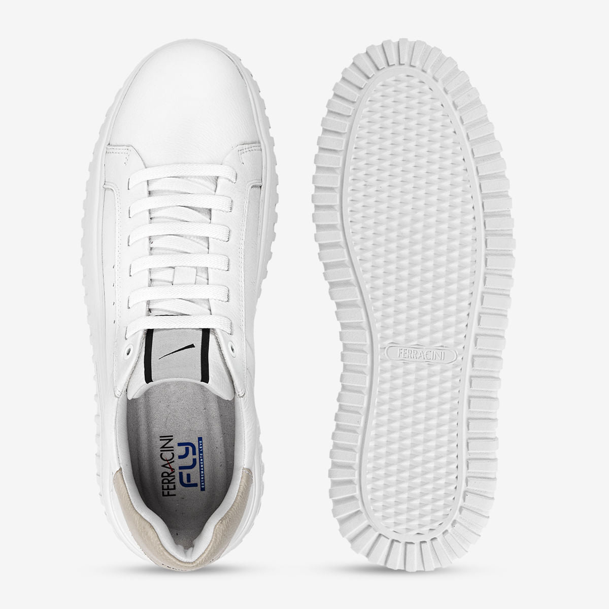 Sneaker Masculino de Couro Branco Still - Image 3