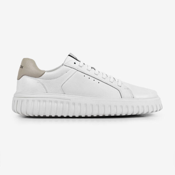 Sneaker Masculino de Couro Branco Still