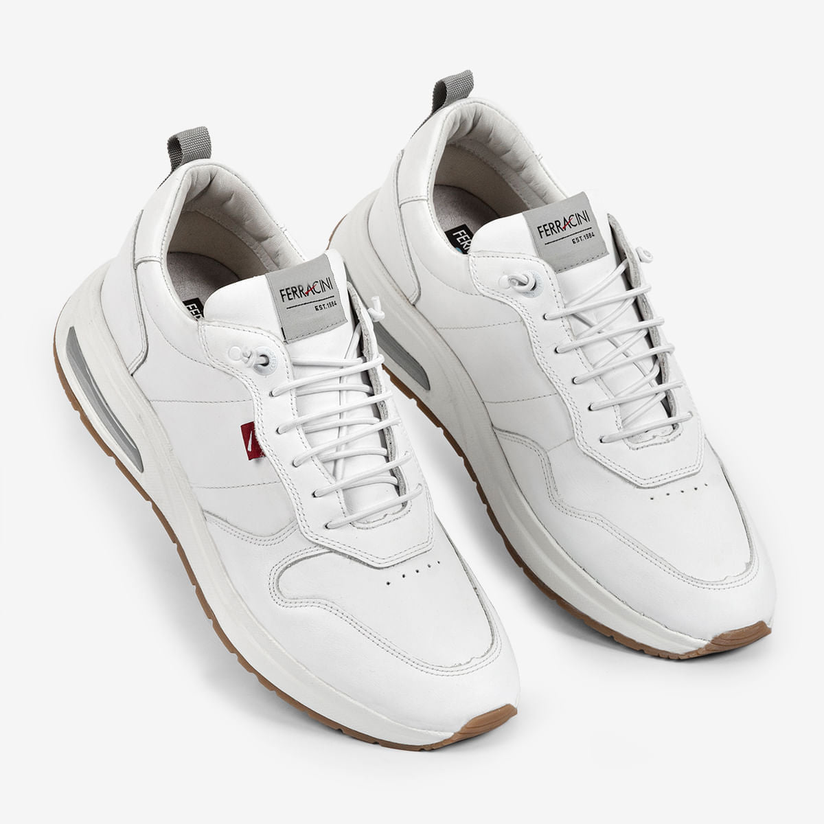 Sneaker Masculino de Couro Vyper Branco | Ferracini - Image 3