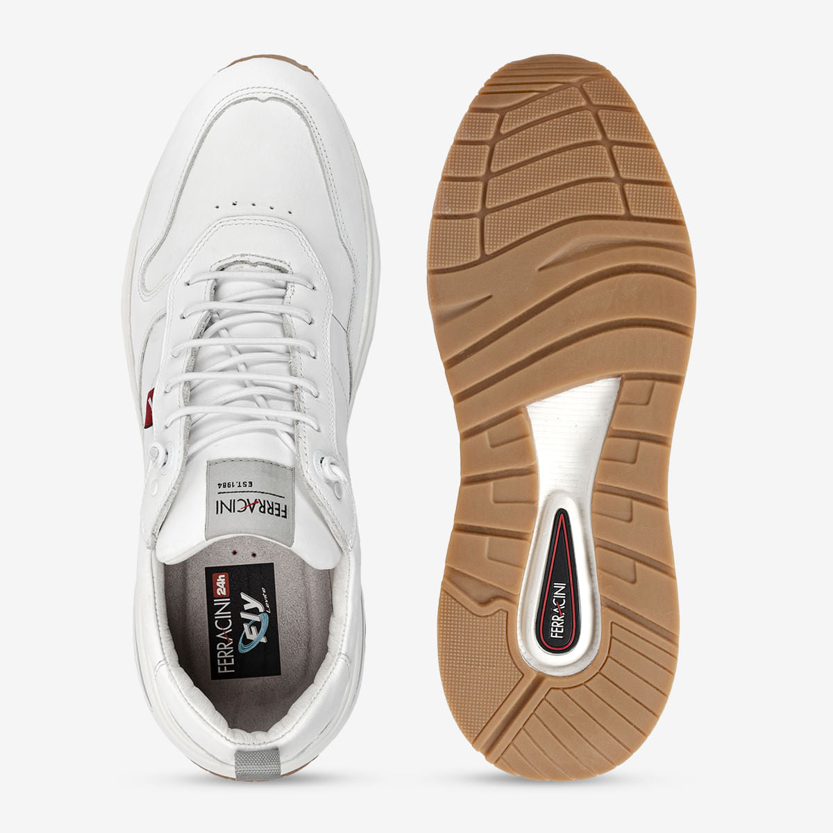Sneaker Masculino de Couro Vyper Branco | Ferracini - Image 4