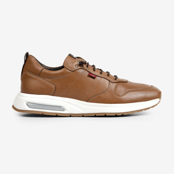 Sneaker Masculino de Couro Vyper Whisky | Ferracini