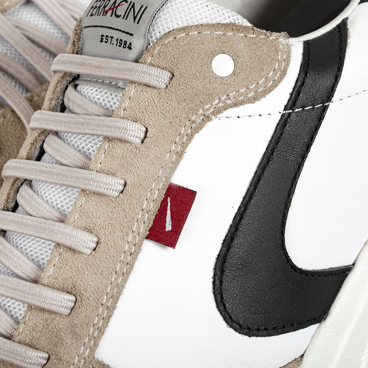 Sneaker Masculino de Couro e Camurça Branco Vyper | Ferracini - Image 4