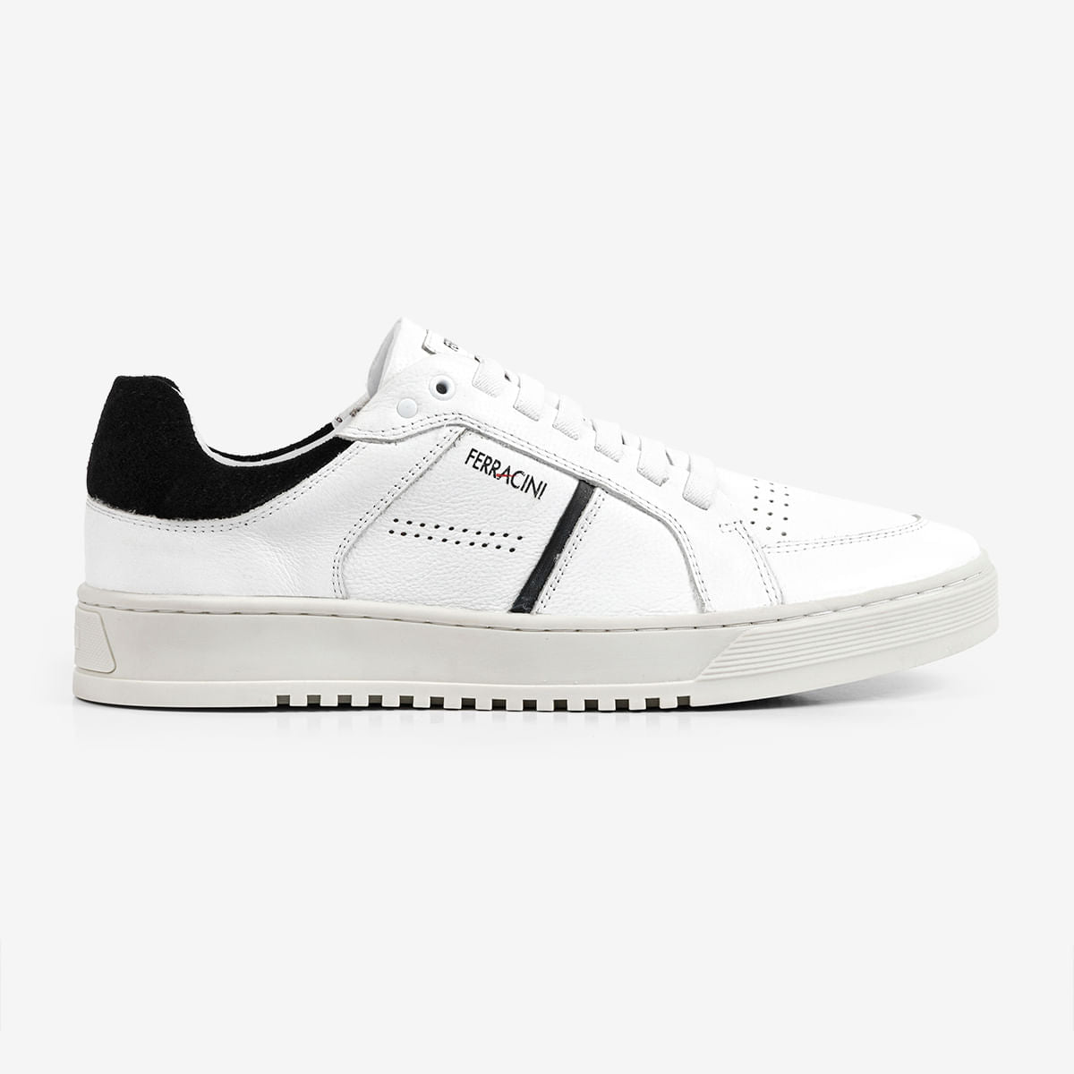 Tênis Masculino de Couro Branco City | Ferracini