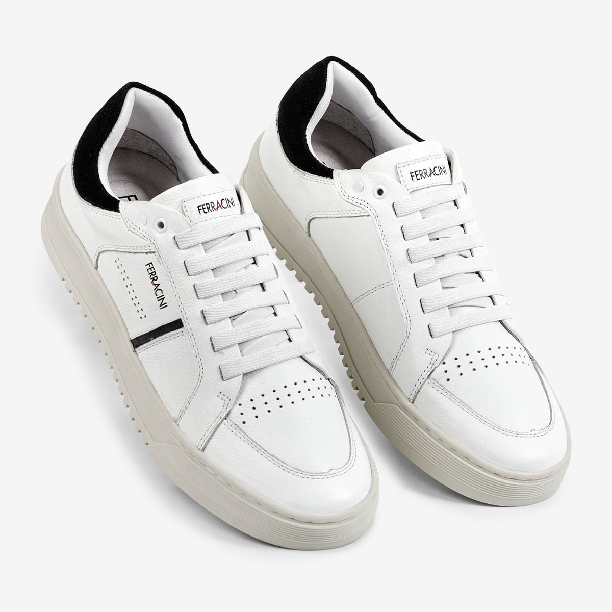 Tênis Masculino de Couro Branco City | Ferracini - Image 2