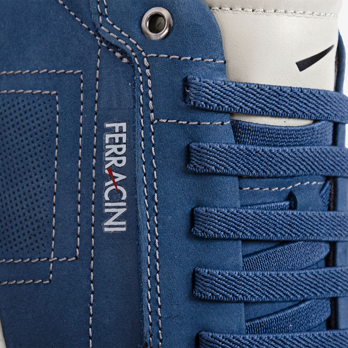 Tênis Masculino de Couro Azul | Ferracini - Image 4